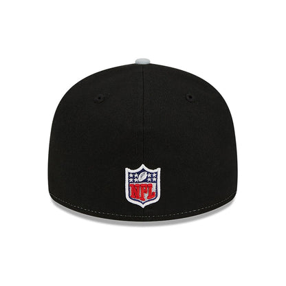 This is a Las Vegas Raiders NFL Sideline 2023 Black 59FIFTY Low Profile Cap 5