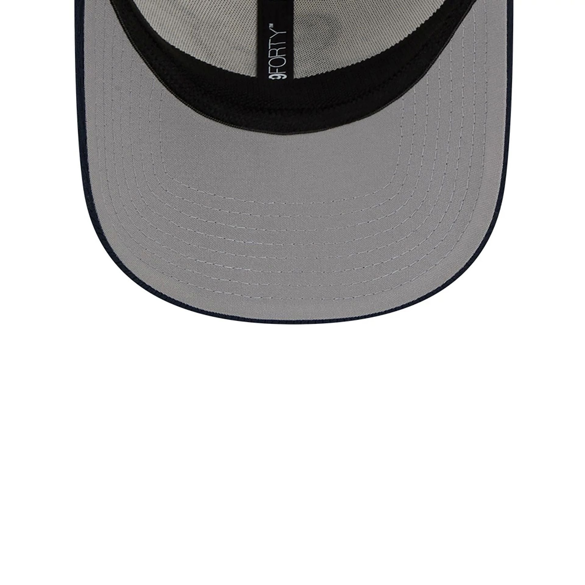 This is a Houston Texans NFL Sideline 2023 White 9FORTY Stretch Snap Cap 2