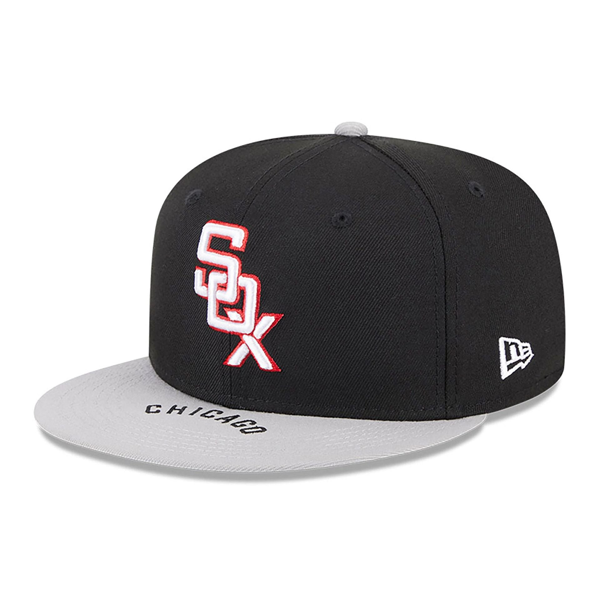 This is a Chicago White Sox MLB on Deck Black 59FIFTY Fitted Cap 1