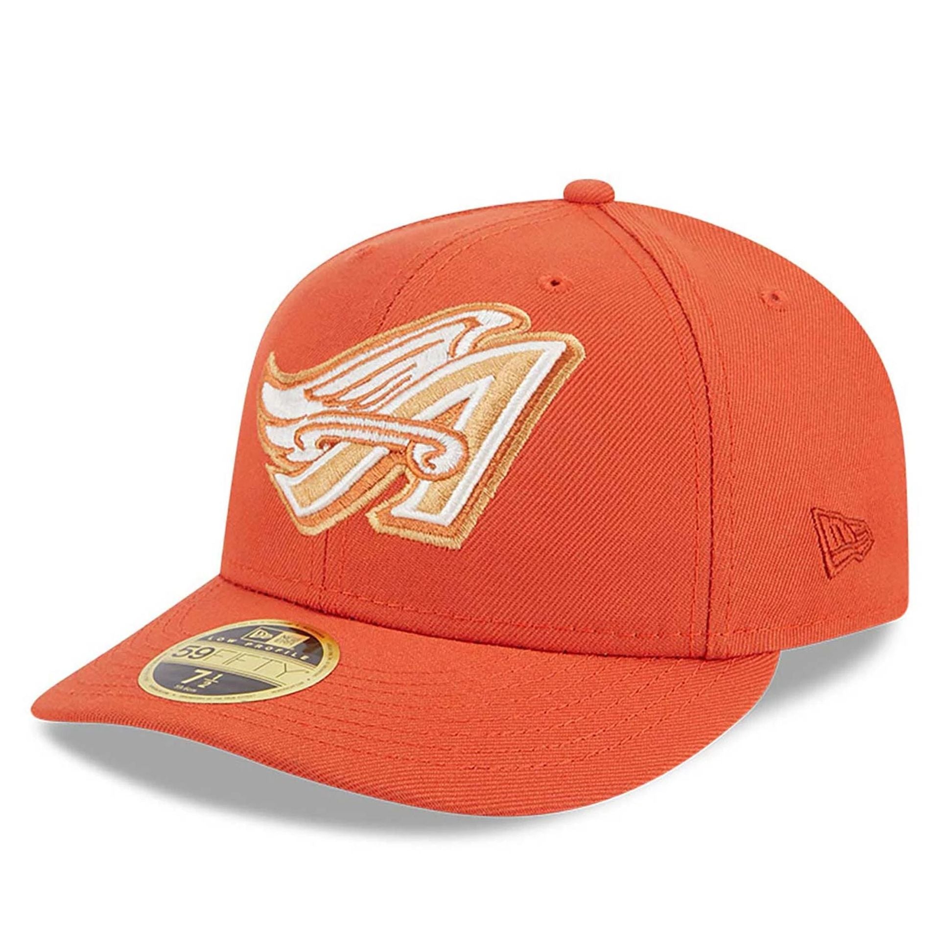 This is a Anaheim Angels Repreve Orange Low Profile 59FIFTY Fitted Cap 1