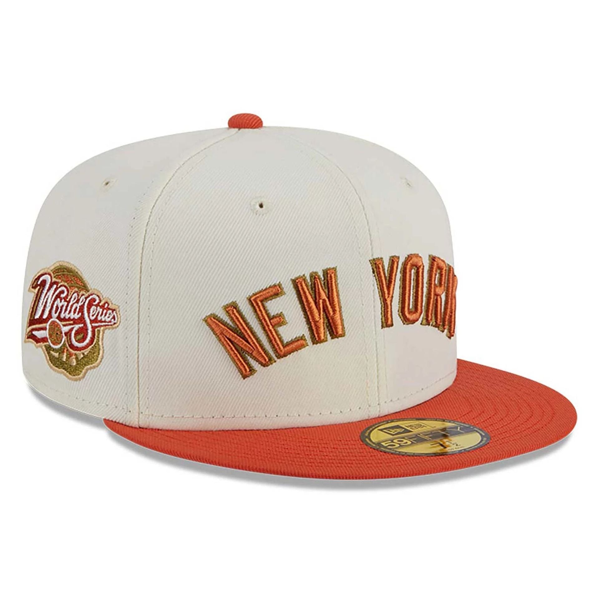 This is a New York Yankees Repreve Chrome White 59FIFTY Fitted Cap 1