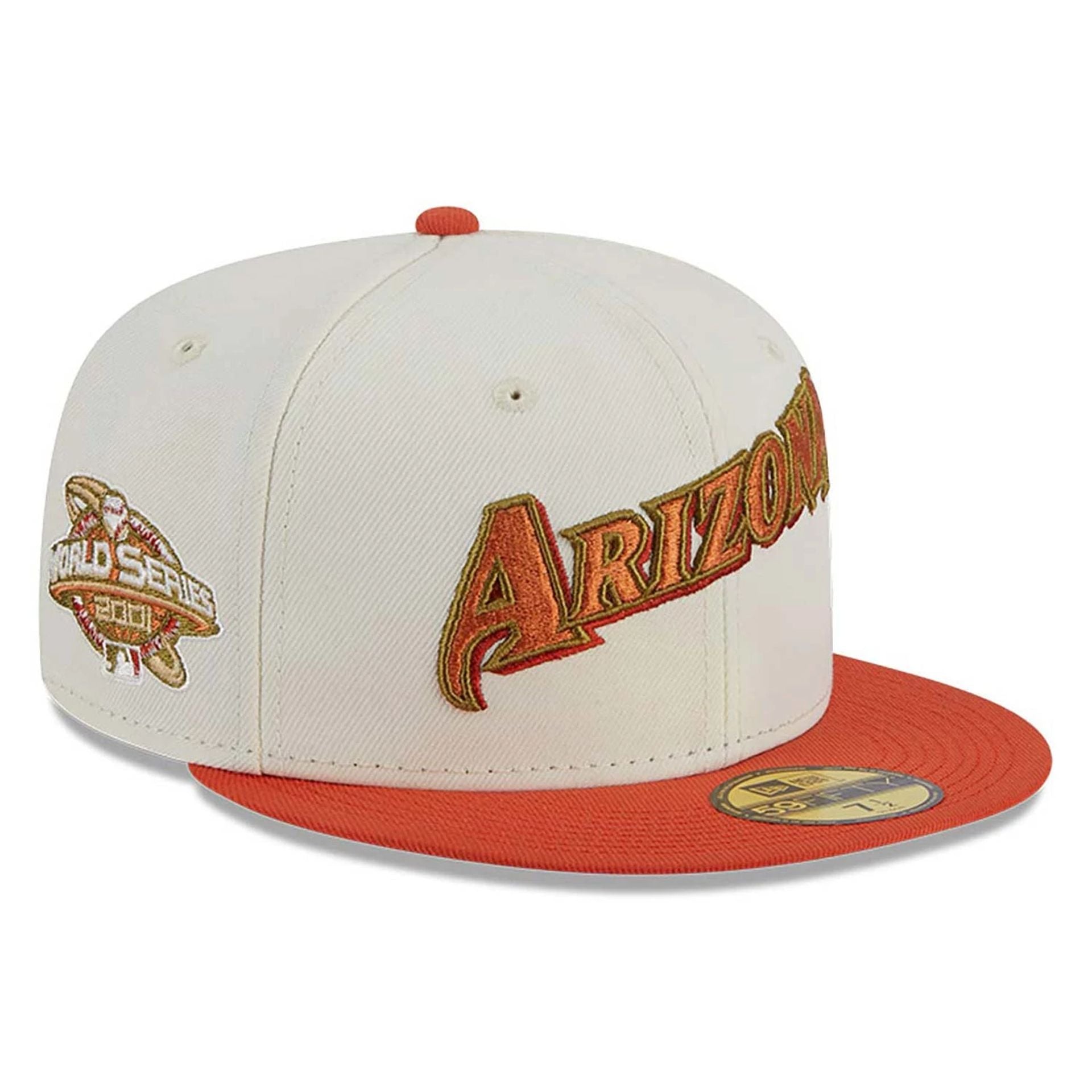 This is a Arizona Diamondbacks Repreve Chrome White 59FIFTY Fitted Cap 1