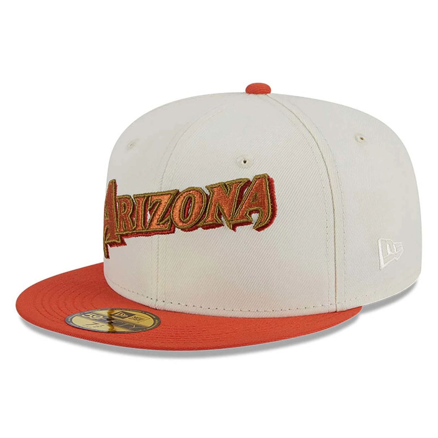 This is a Arizona Diamondbacks Repreve Chrome White 59FIFTY Fitted Cap 4