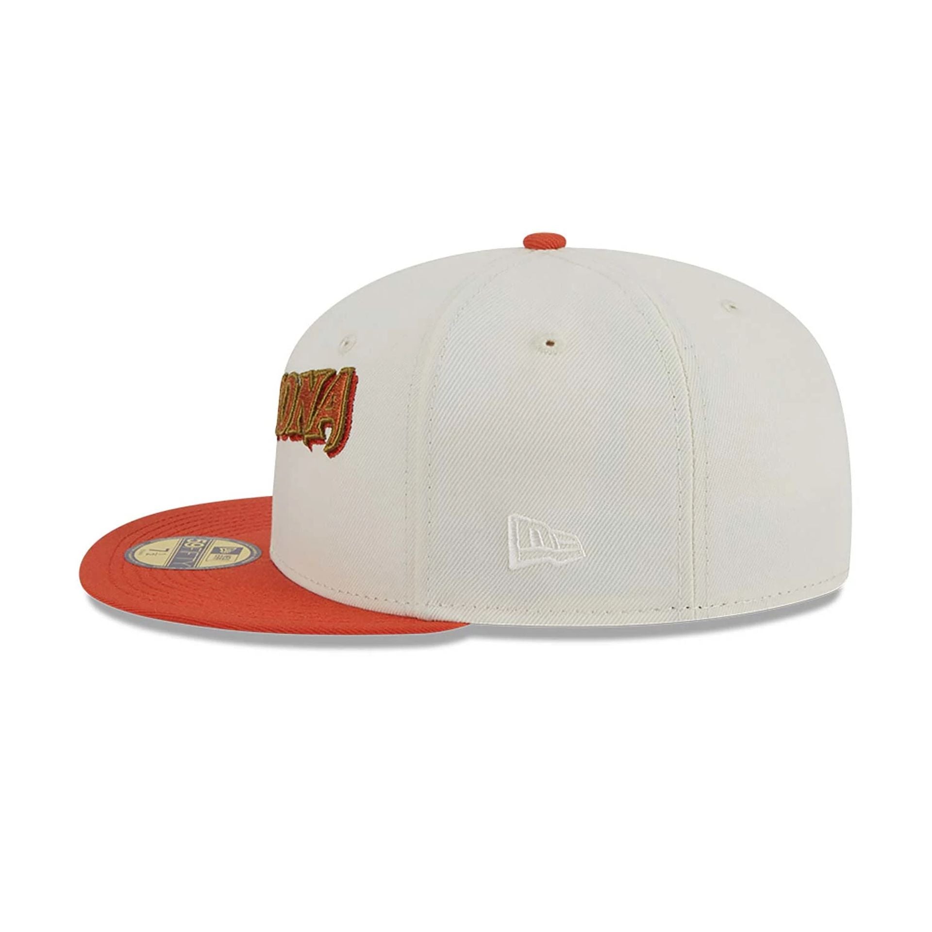 This is a Arizona Diamondbacks Repreve Chrome White 59FIFTY Fitted Cap 5