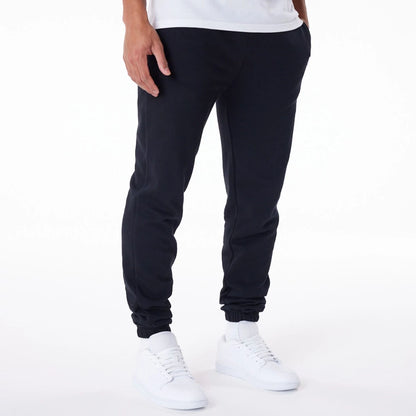 The Male model is wearing New Era Essential Black Joggers 2