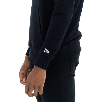 The Male model is wearing Brooklyn Nets NBA Regular Black Pullover Hoodie 4