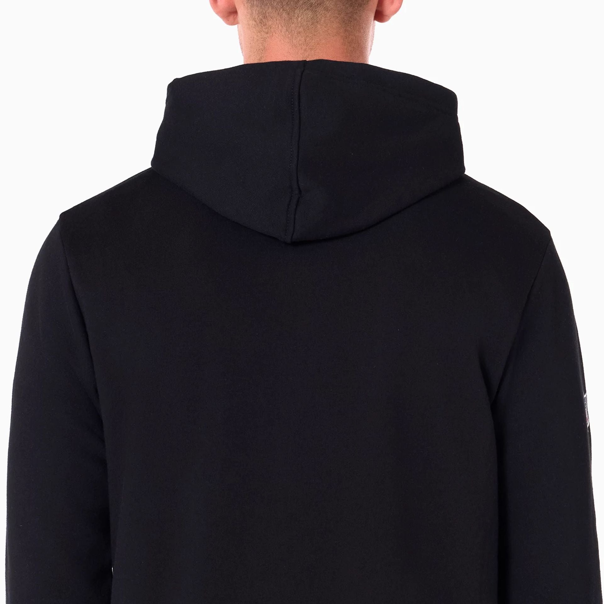 The Male model is wearing NFL Shield Logo NFL Black Pullover Hoodie 6