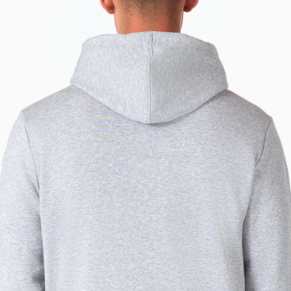 The Male model is wearing NFL Shield Logo NFL Grey Pullover Hoodie 3