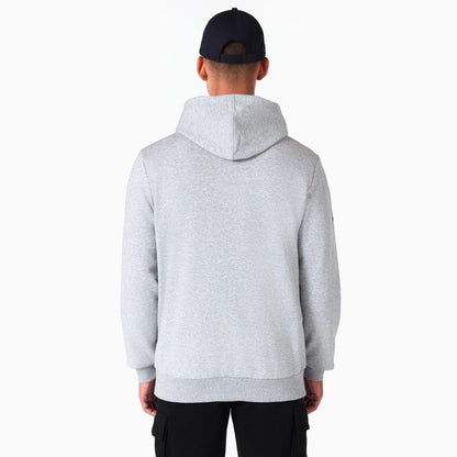 The Male model is wearing NFL Shield Logo NFL Grey Pullover Hoodie 7