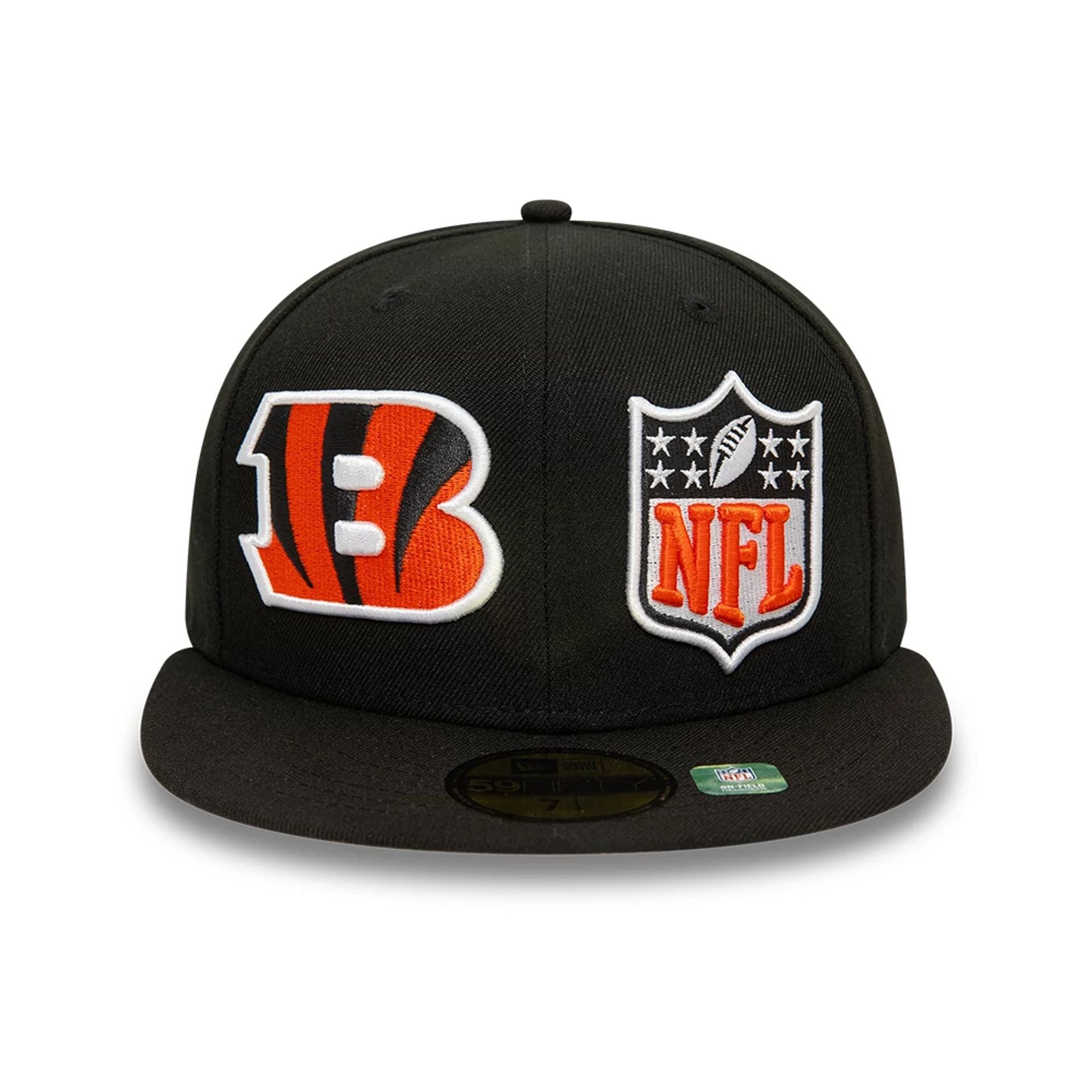 This is a Cincinnati Bengals NFL Sideline 2023 Black 59FIFTY Fitted Cap 6