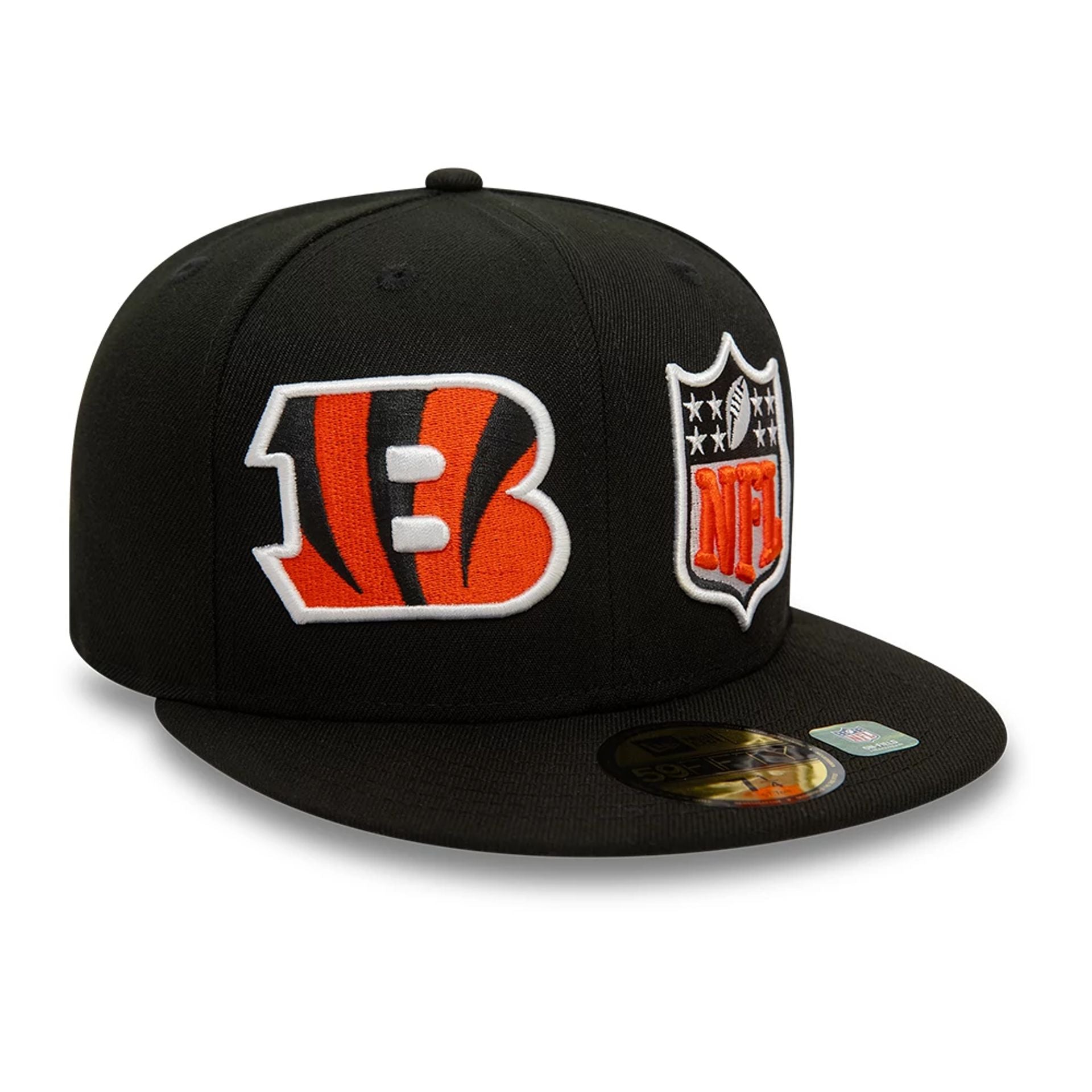 This is a Cincinnati Bengals NFL Sideline 2023 Black 59FIFTY Fitted Cap 4