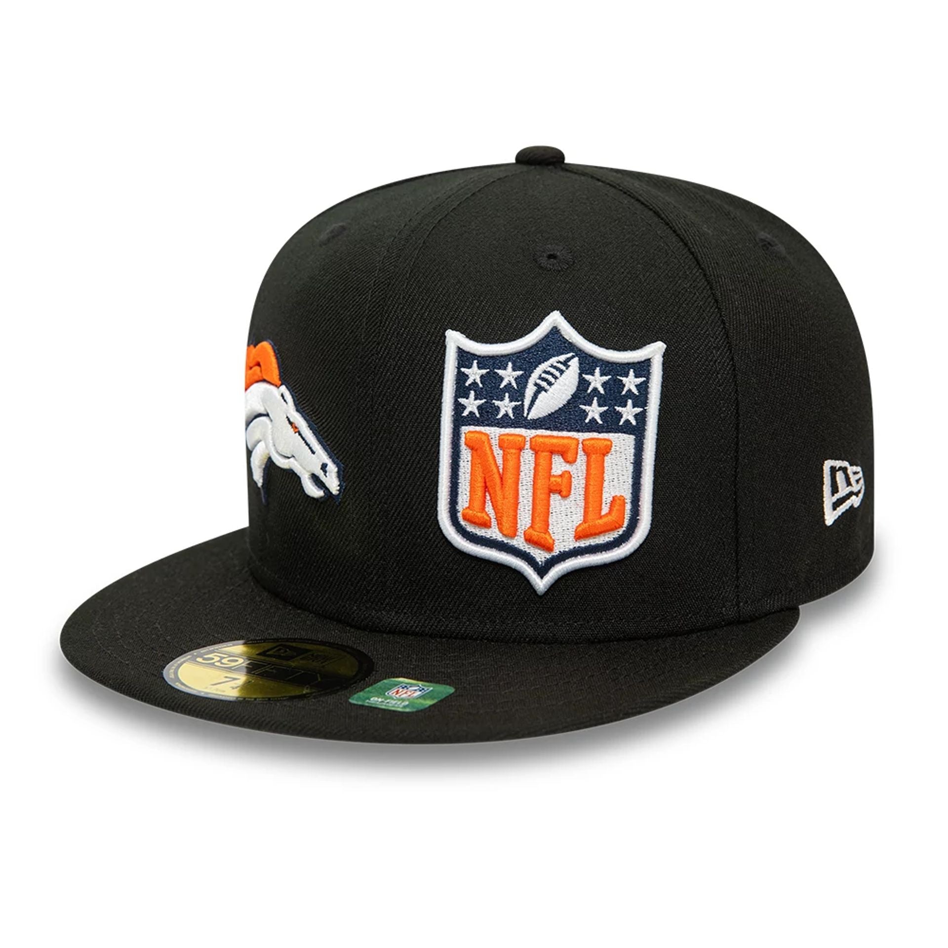 This is a Denver Broncos NFL Sideline 2023 Black 59FIFTY Fitted Cap 1