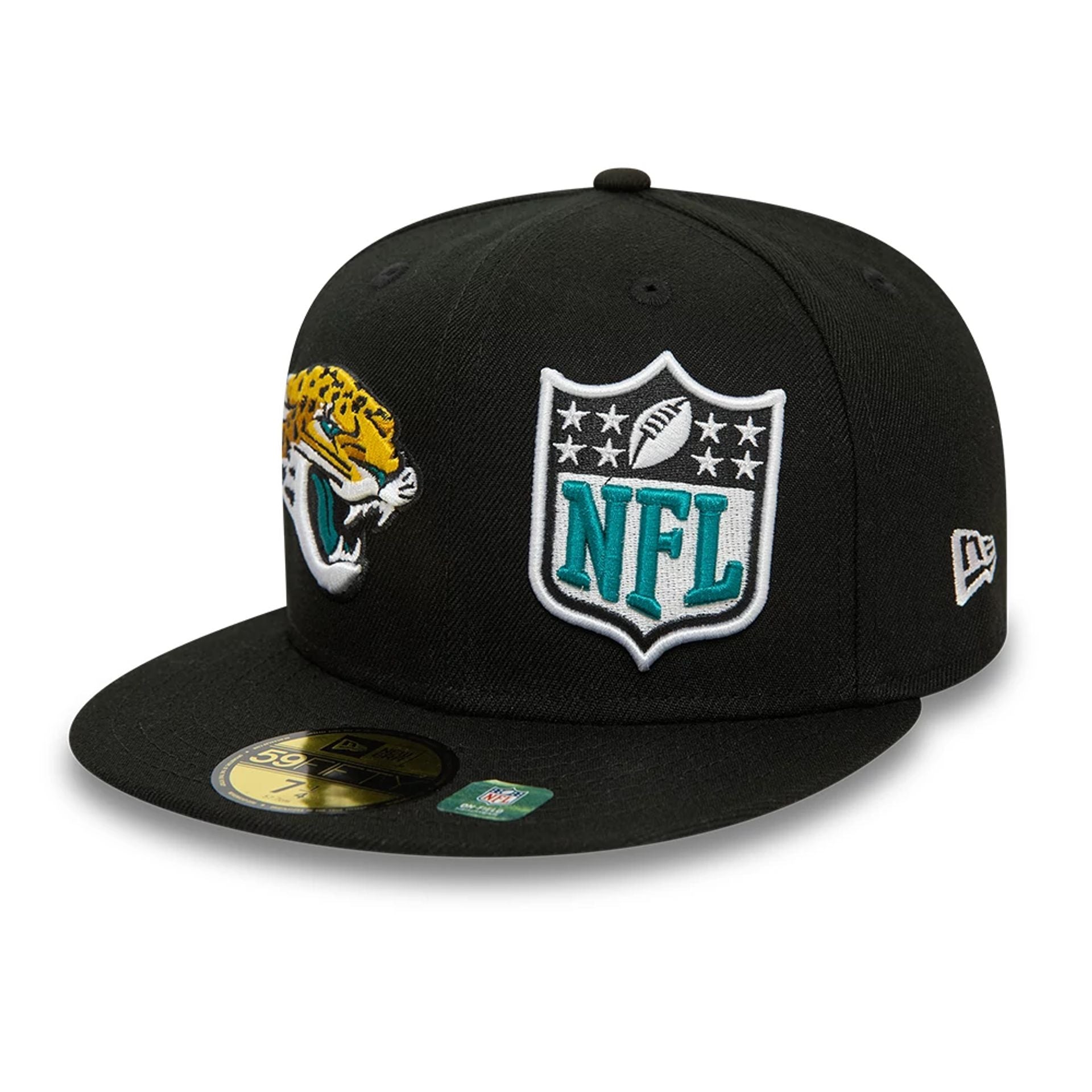 This is a Jacksonville Jaguars NFL Sideline Black 59FIFTY Fitted Cap 4