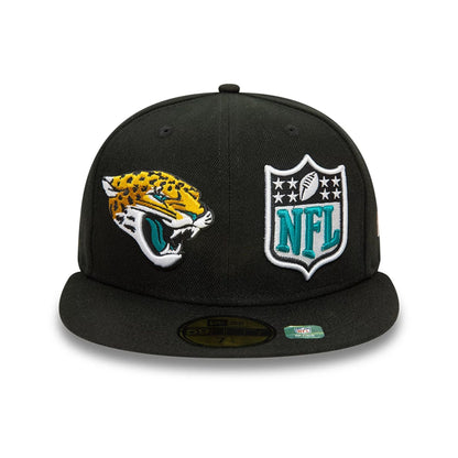 This is a Jacksonville Jaguars NFL Sideline Black 59FIFTY Fitted Cap 3