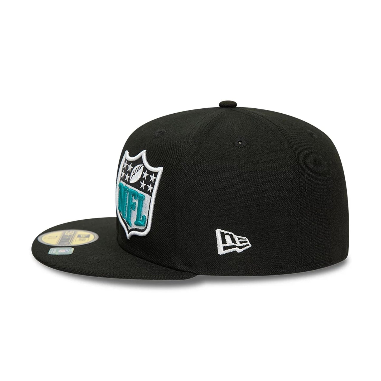 This is a Jacksonville Jaguars NFL Sideline Black 59FIFTY Fitted Cap 7