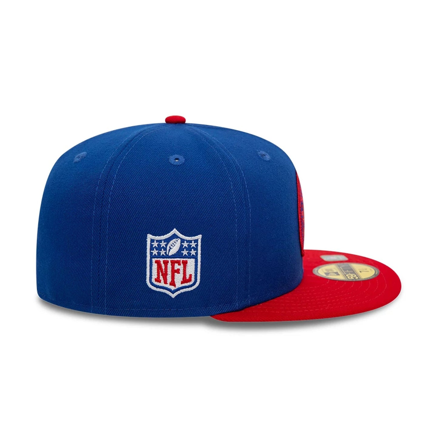 This is a New York Giants NFL Sideline 2023 Blue 59FIFTY Fitted Cap 3