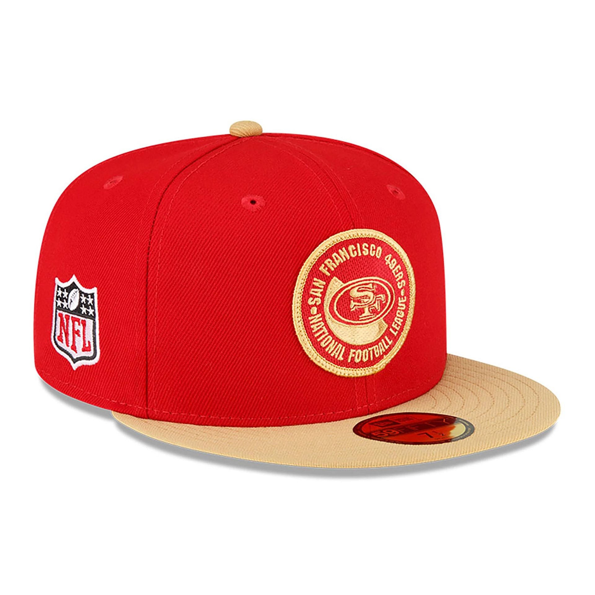 This is a San Francisco 49ers NLF Sideline 2023 Red 59FIFTY Fitted Cap 4