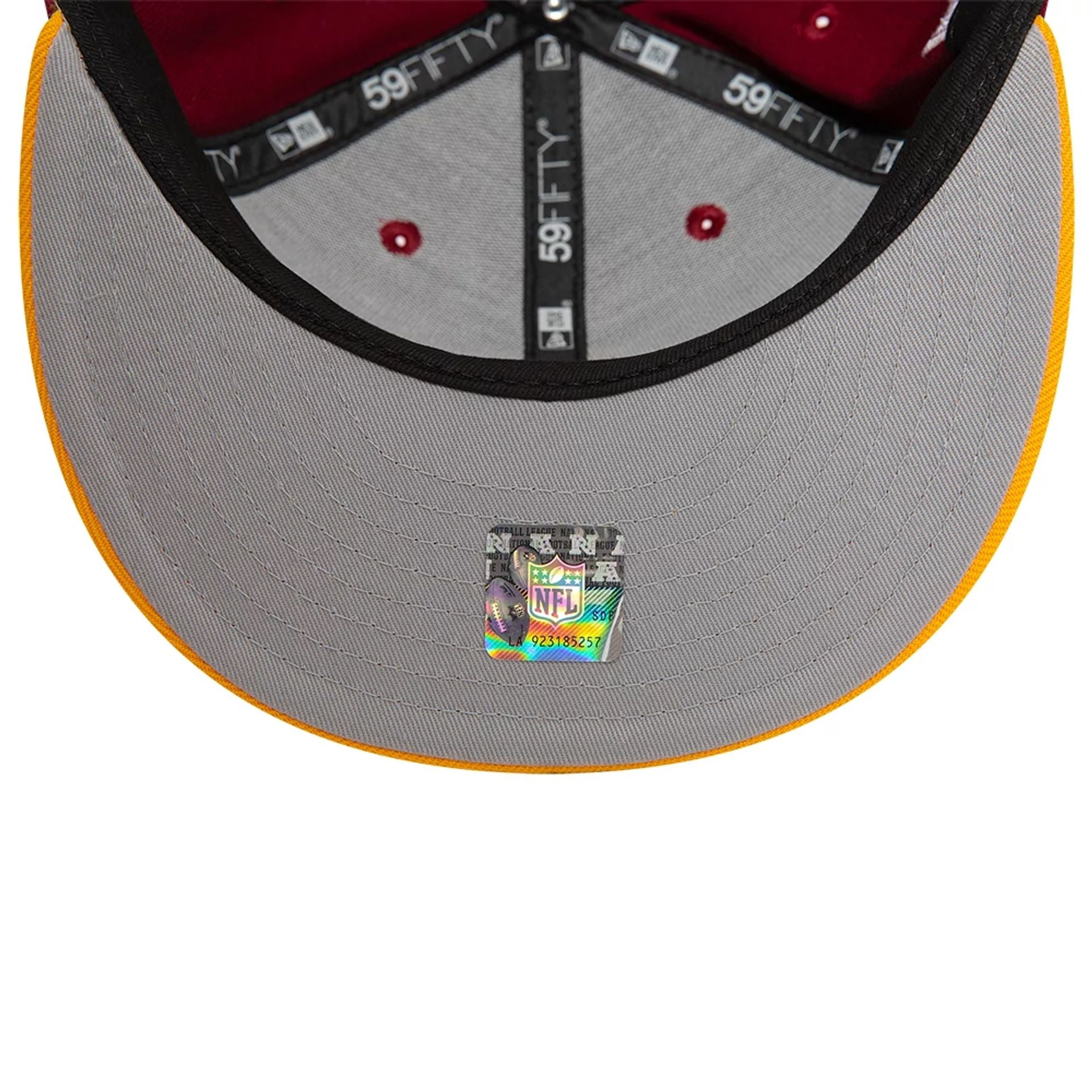 This is a Washington Commanders NFL Sideline Dark Red 59FIFTY Fitted Cap 2