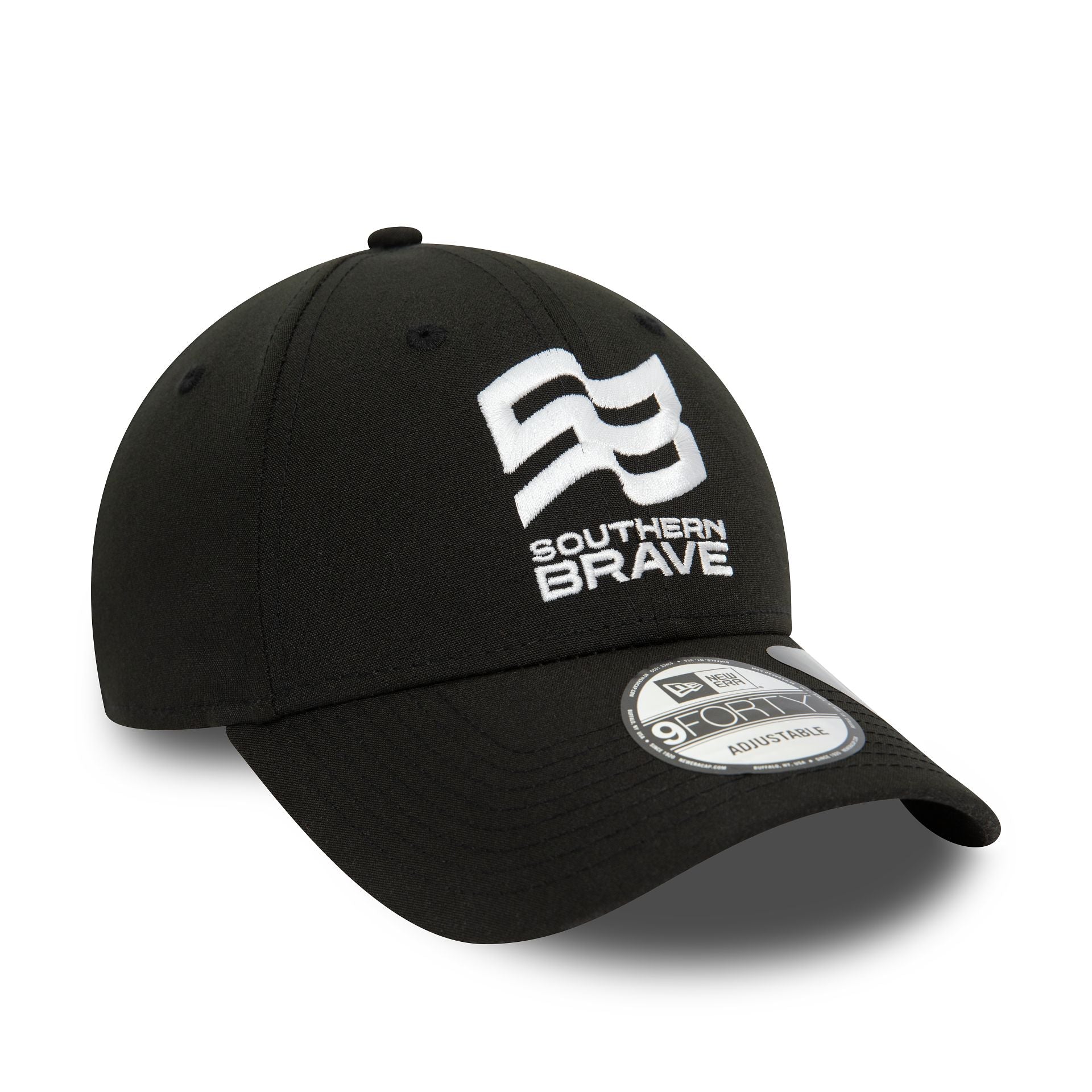 This is a Southern Brave Repreve The Hundred 2023 Southern Brave Black 9FORTY Adjustable Cap 1