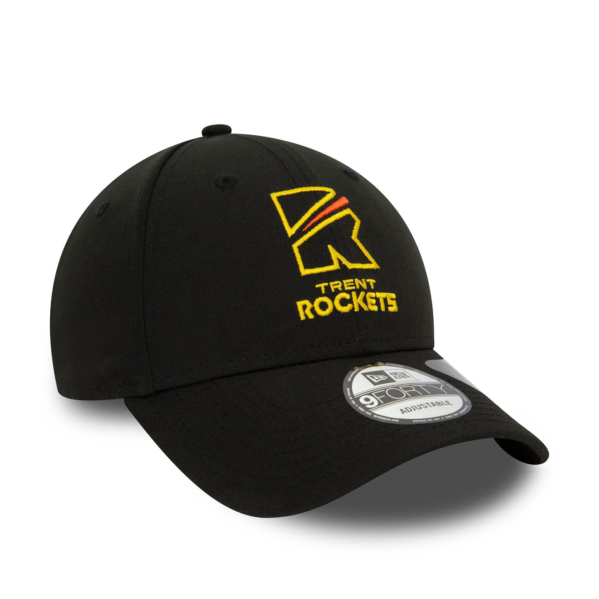 This is a Trent Rockets Repreve The Hundred 2023 Black 9FORTY Adjustable Cap 1