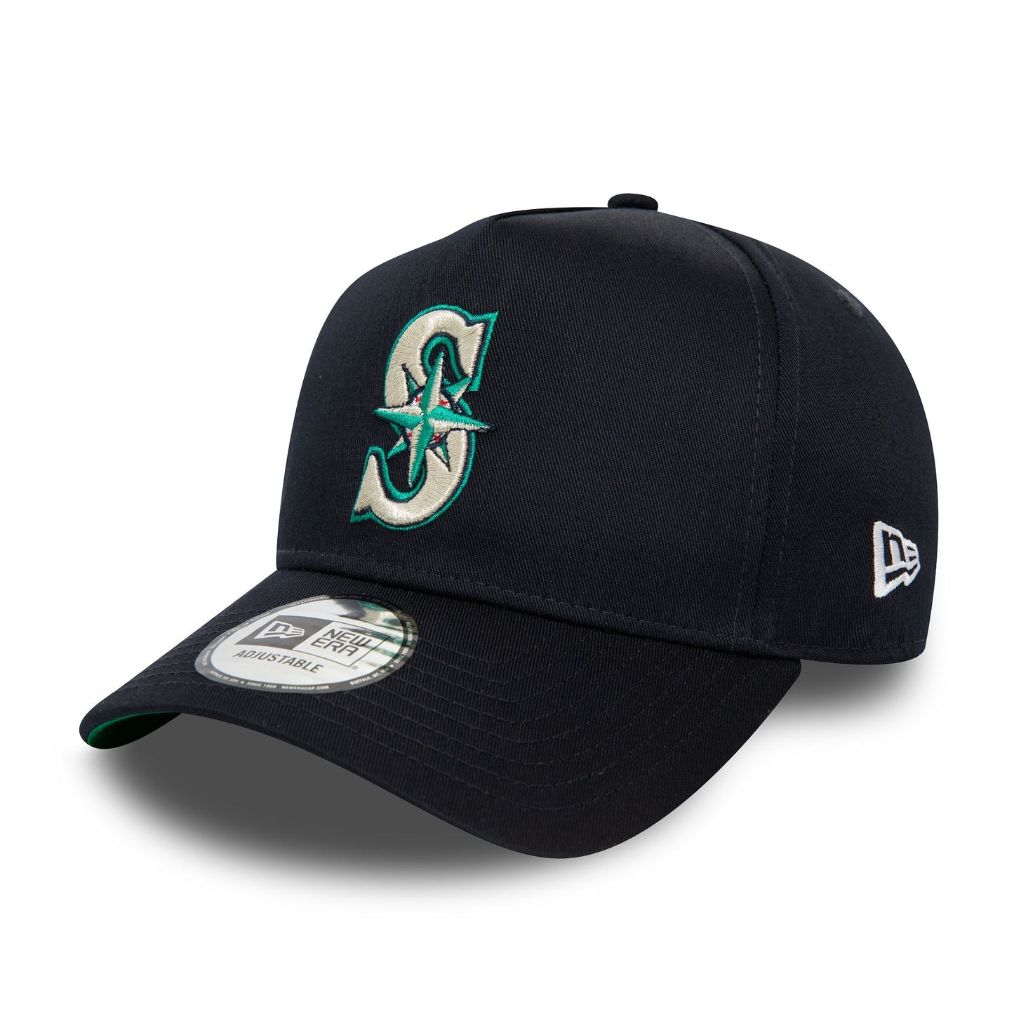 This is a Seattle Mariners World Series Patch Navy 9FORTY A-Frame Adjustable Cap 2