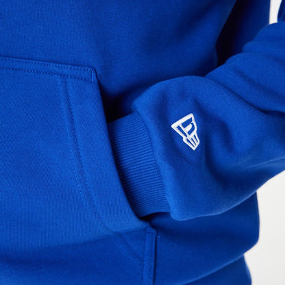 The Male model is wearing New York Knicks NBA Colour Block Blue Oversized Hoodie 7