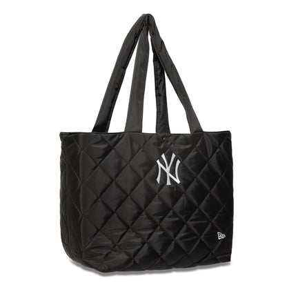 This is a New York Yankees Quilted Black Quilted Tote Bag 3