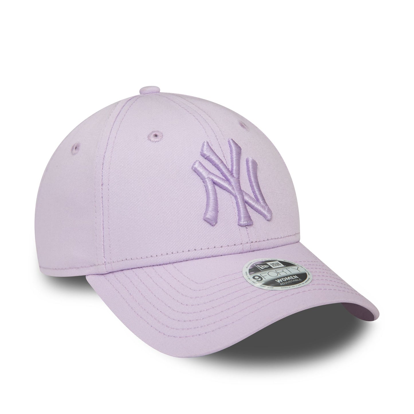 This is a New York Yankees Womens League Essential Lilac 9FORTY Adjustable Cap 3