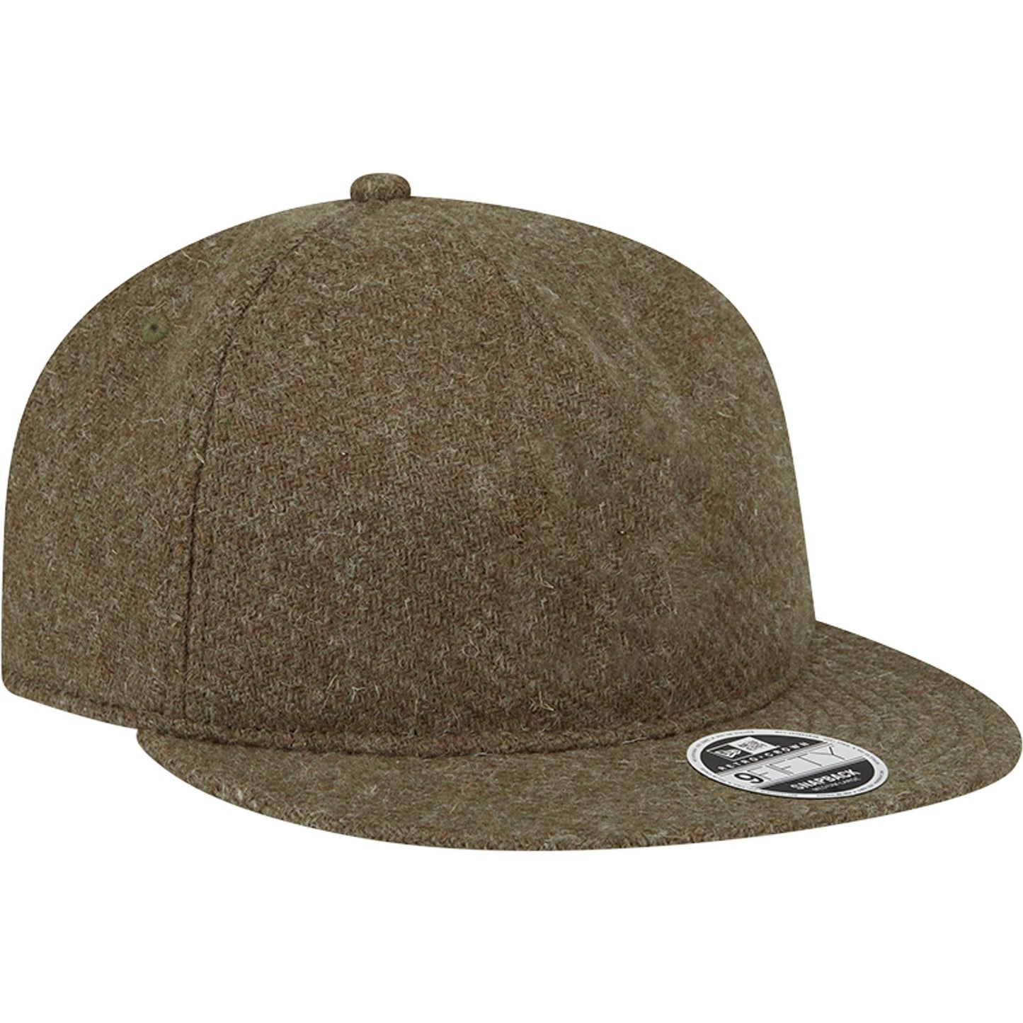 This is a New Era Harris Tweed Green Retro Crown 9FIFTY Snapback Cap 3