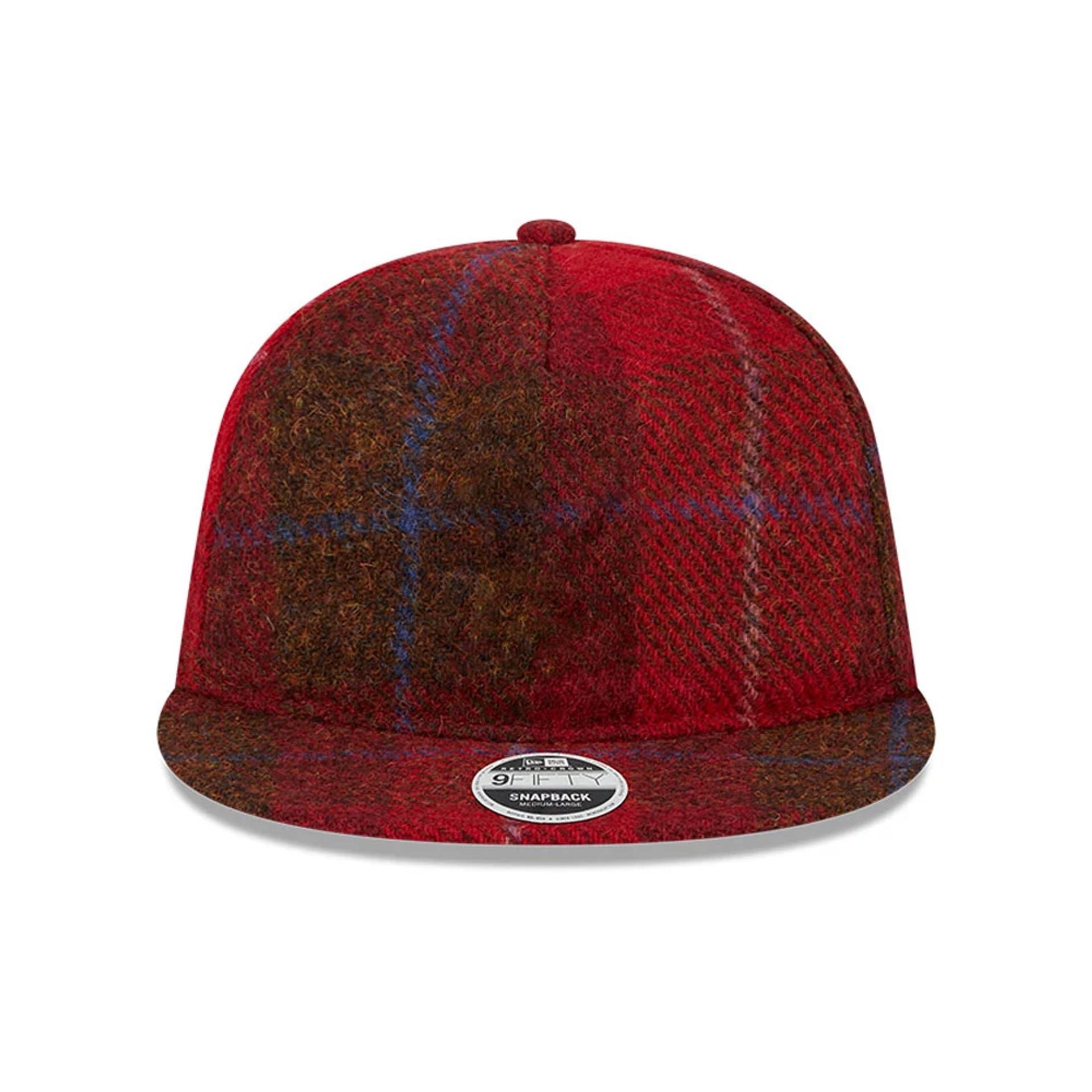 This is a New Era Harris Tweed Red Check Retro Crown 9FIFTY Snapback Cap 2