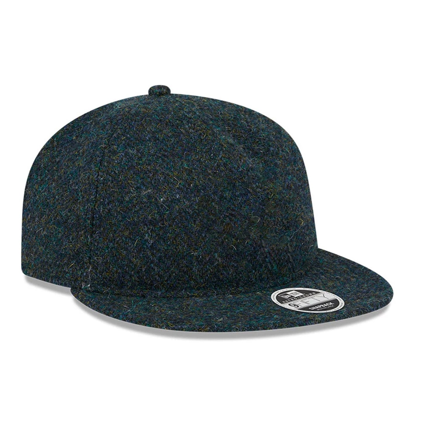 This is a New Era Harris Tweed Navy Retro Crown 9FIFTY Snapback Cap 3