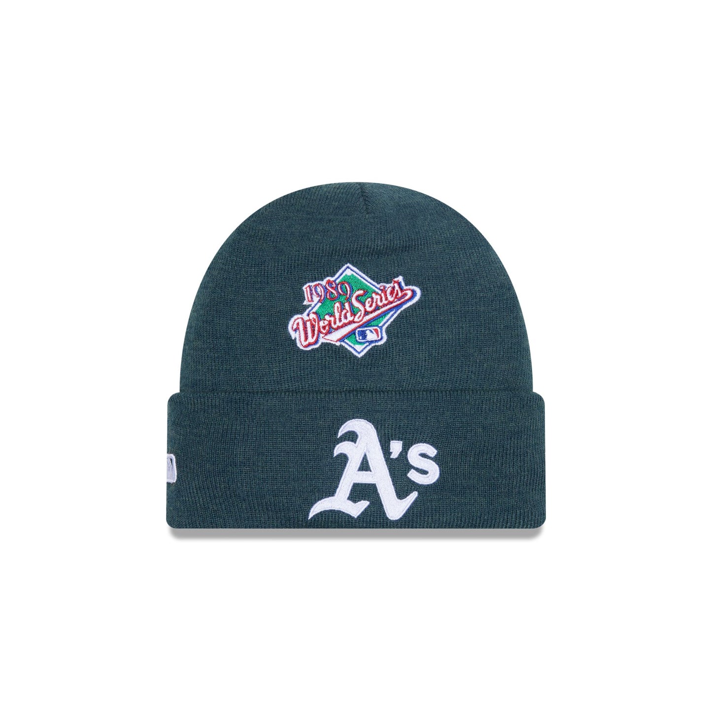 This is a Oakland Athletics MLB World Series Green Balaclava Hat 1