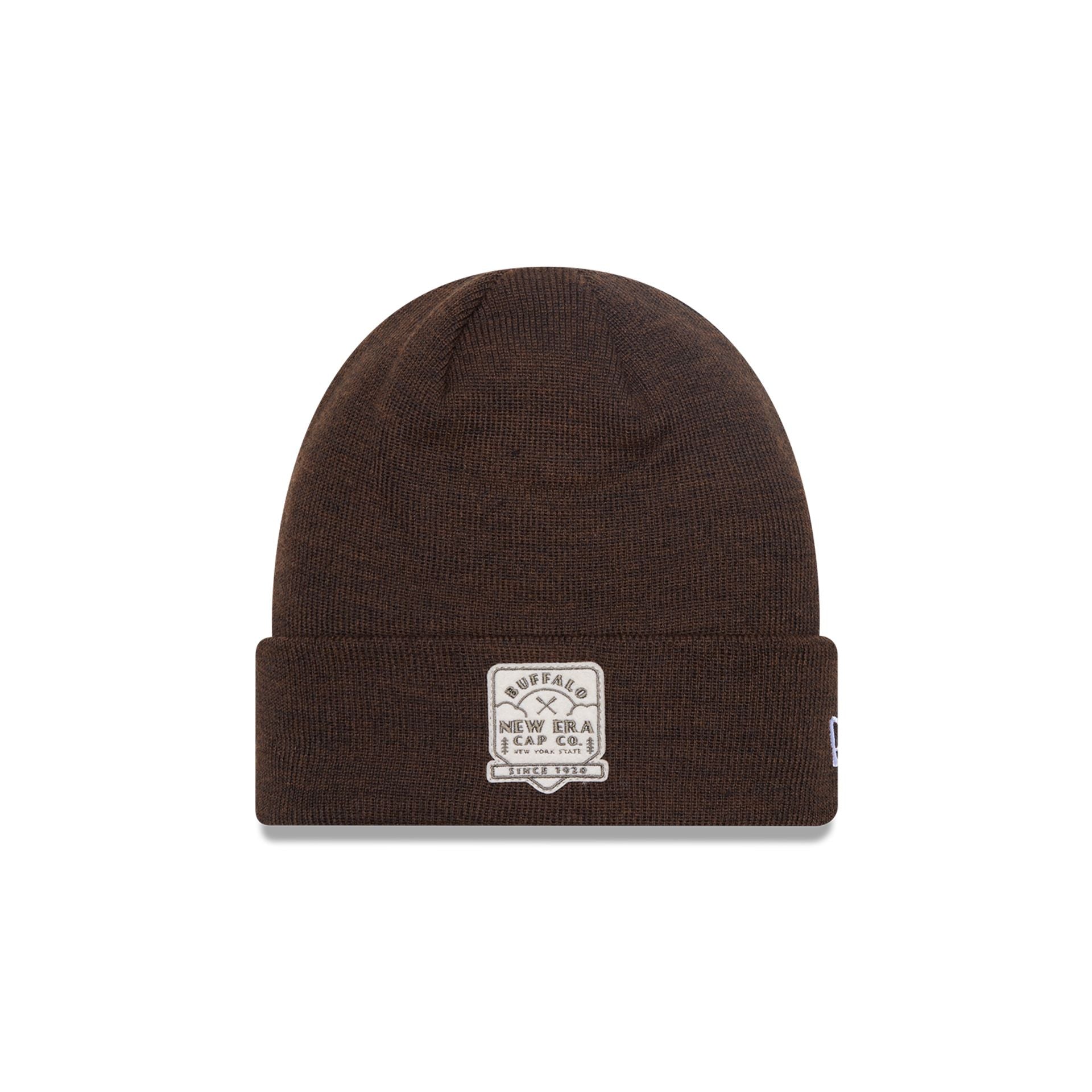 This is a New Era Brown Cuff Knit Beanie Hat 1