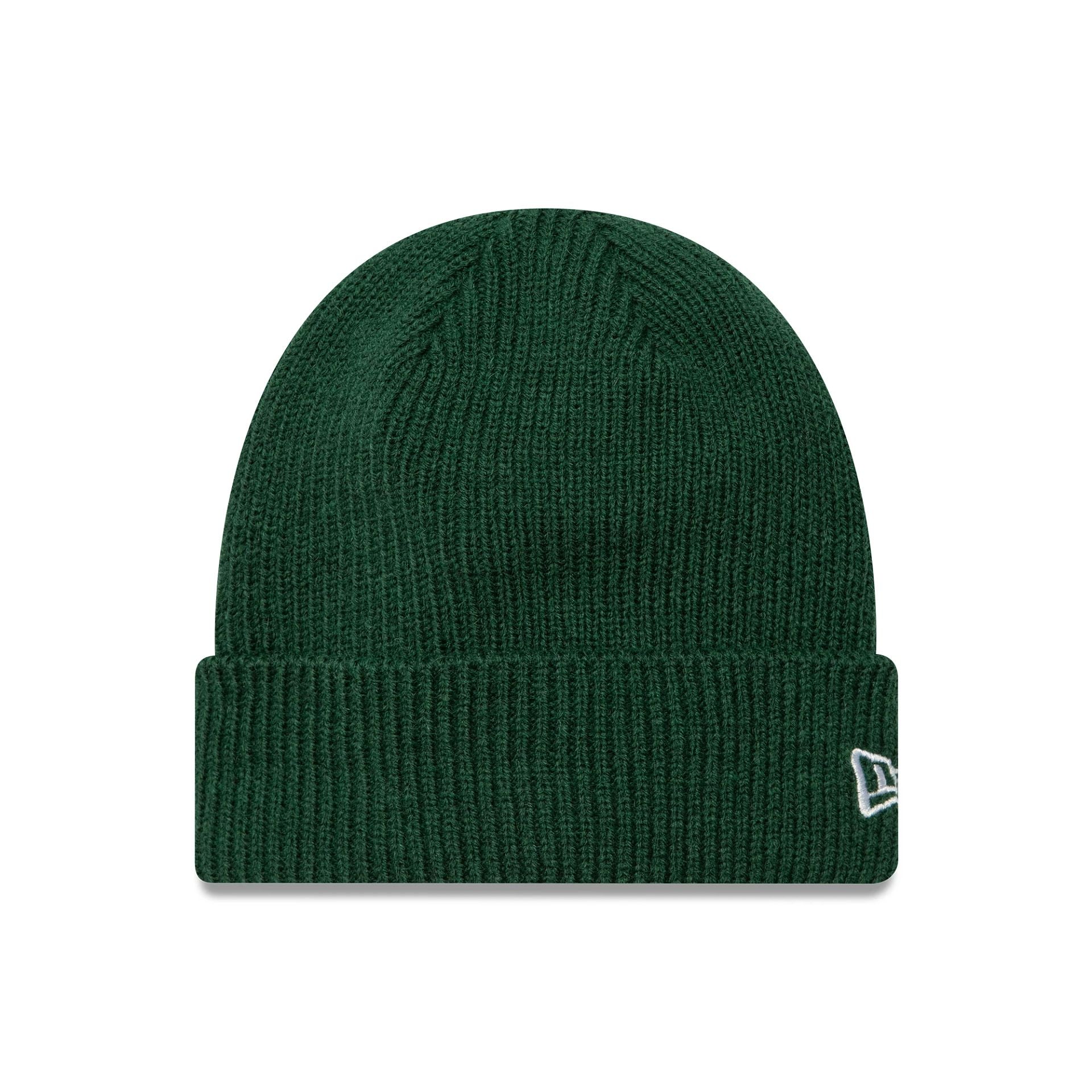 This is a New Era Wool Green Cuff Knit Beanie Hat 1