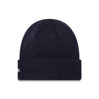 This is a New Era Wool Navy Cuff Knit Beanie Hat 2