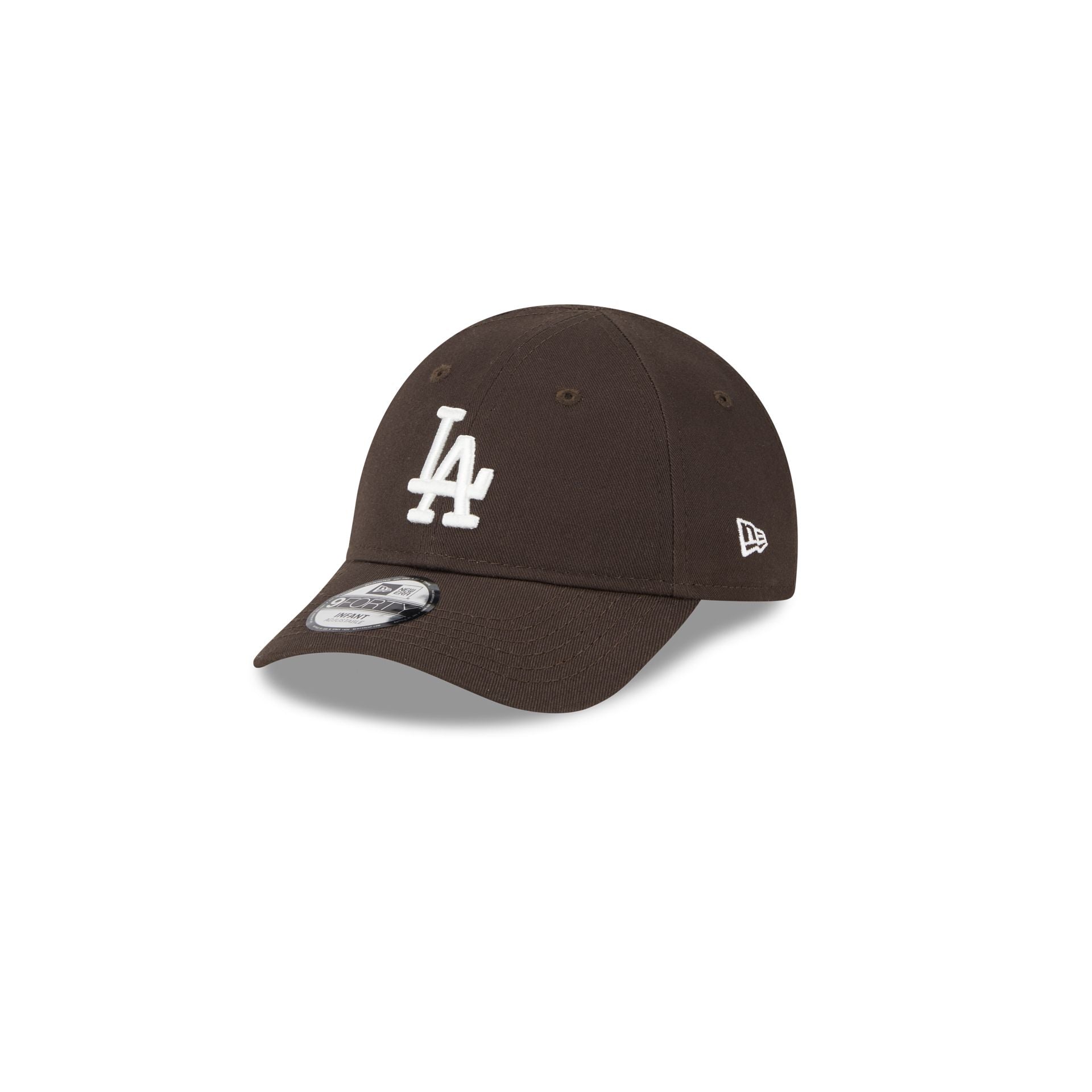 This is a LA Dodgers Infant League Essential Brown 9FORTY Adjustable Cap 1