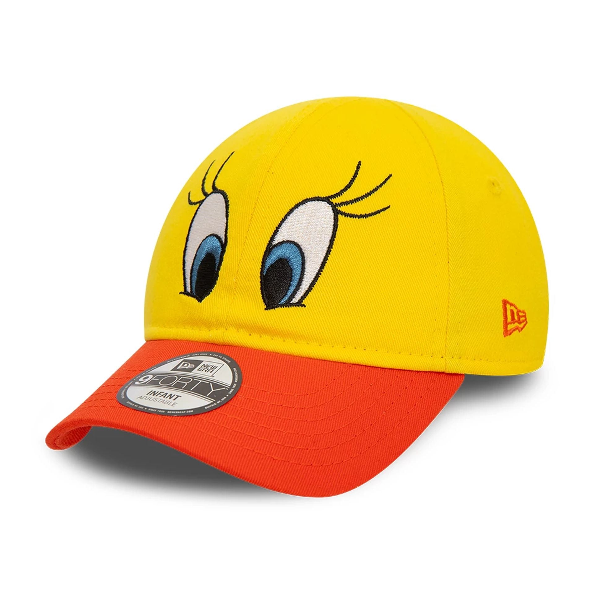 This is a Tweety Bird Looney Tunes Infant Yellow 9FORTY Adjustable Cap 1