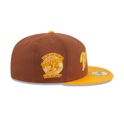 This is a San Diego Padres Tiramisu Brown 59FIFTY Fitted Cap 7