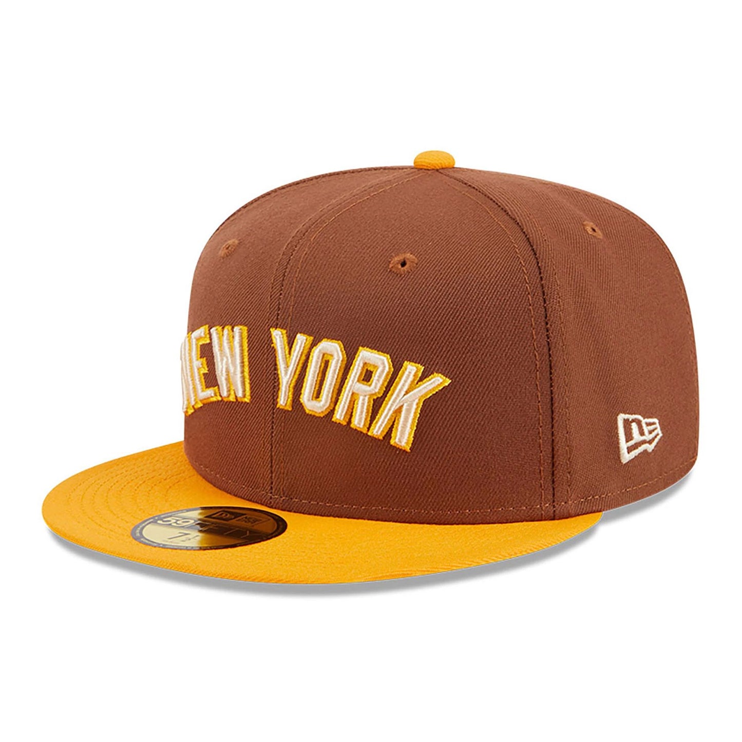 This is a New York Yankees Tiramisu Brown 59FIFTY Fitted Cap 4