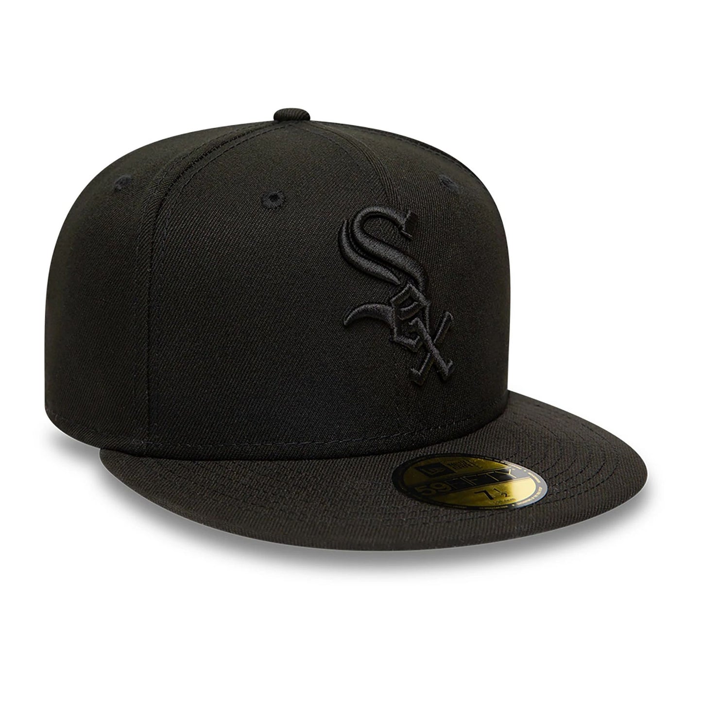 This is a Chicago White Sox MLB Black on Black 59FIFTY Fitted Cap 7