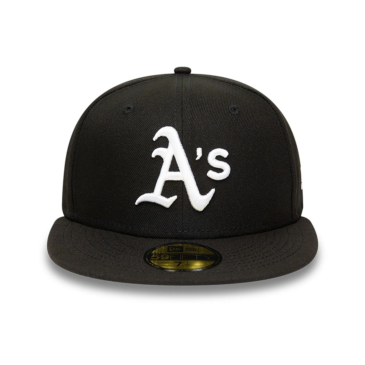 This is a Oakland Athletics MLB Black and White 59FIFTY Fitted Cap 6