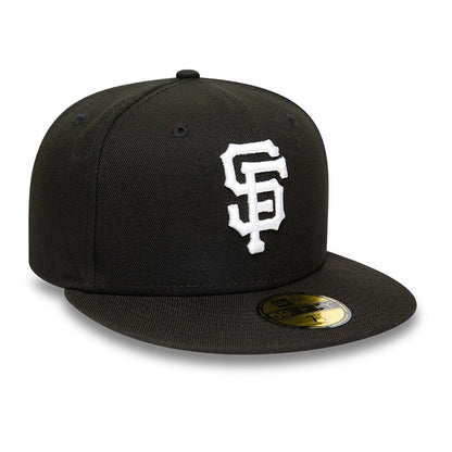 This is a San Francisco Giants MLB Black and White 59FIFTY Fitted Cap 5