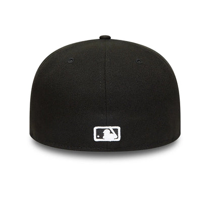 This is a Anaheim Angels MLB Black and White 59FIFTY Fitted Cap 3