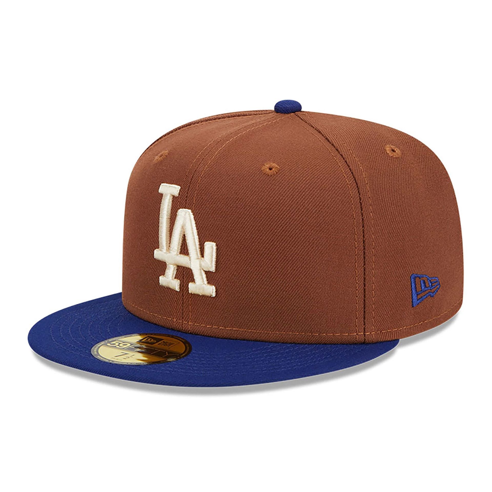 This is a LA Dodgers Harvest Brown 59FIFTY Fitted Cap 3