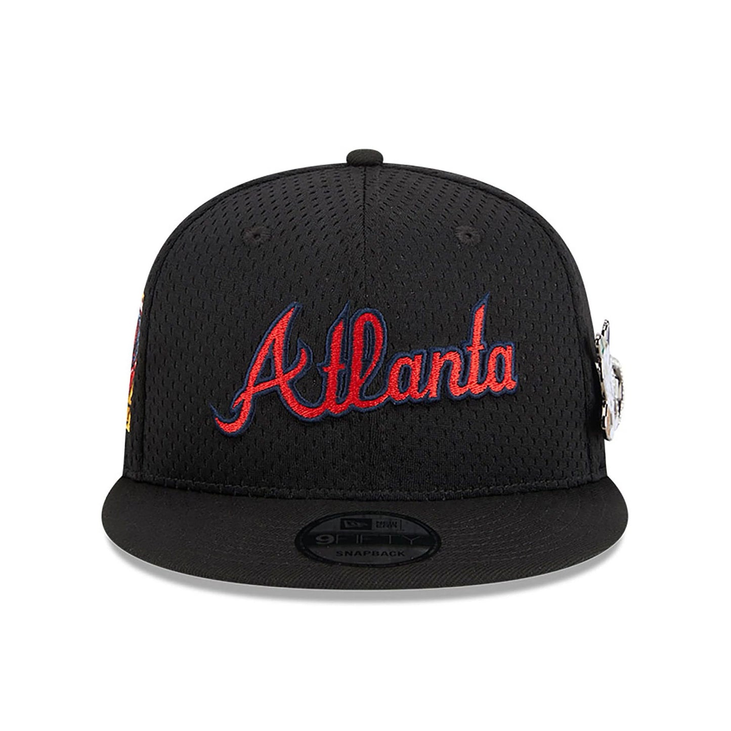 This is a Atlanta Braves Post-Up Pin Black 9FIFTY Adjustable Cap 4