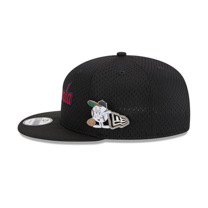 This is a Atlanta Braves Post-Up Pin Black 9FIFTY Adjustable Cap 6