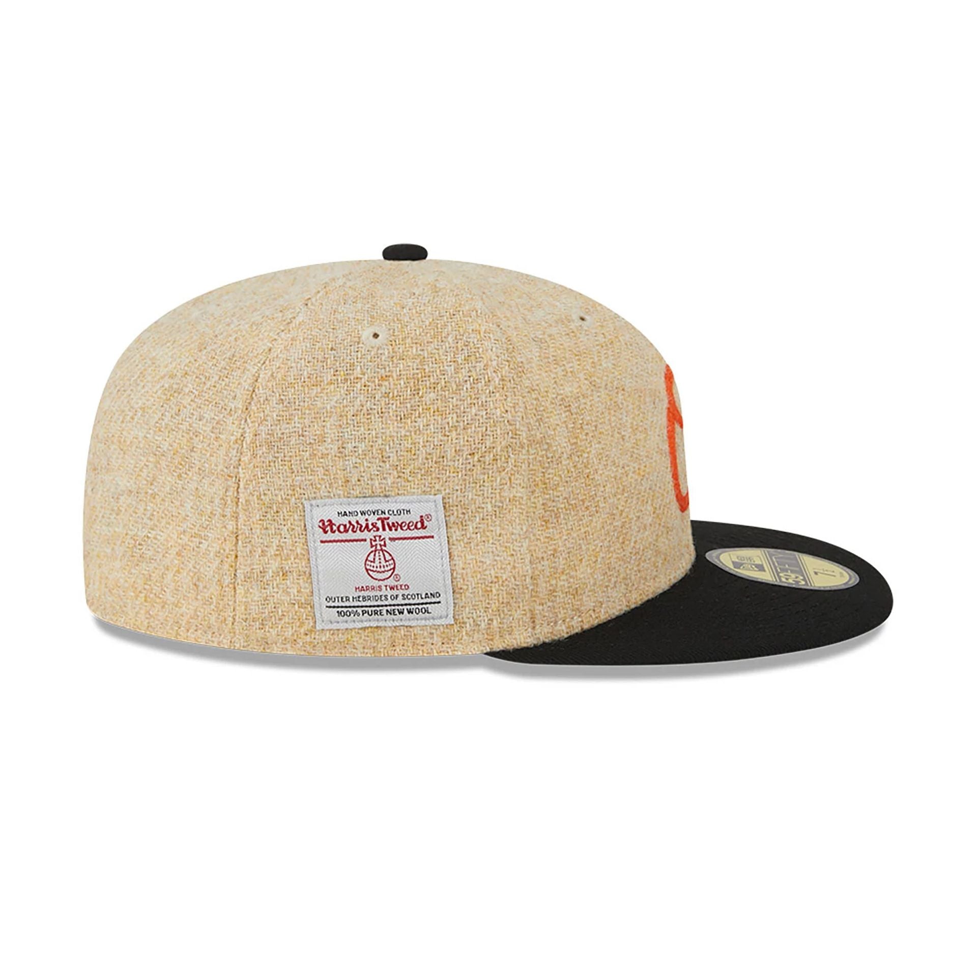 This is a Baltimore Orioles Harris Tweed Beige 59FIFTY Fitted Cap 7