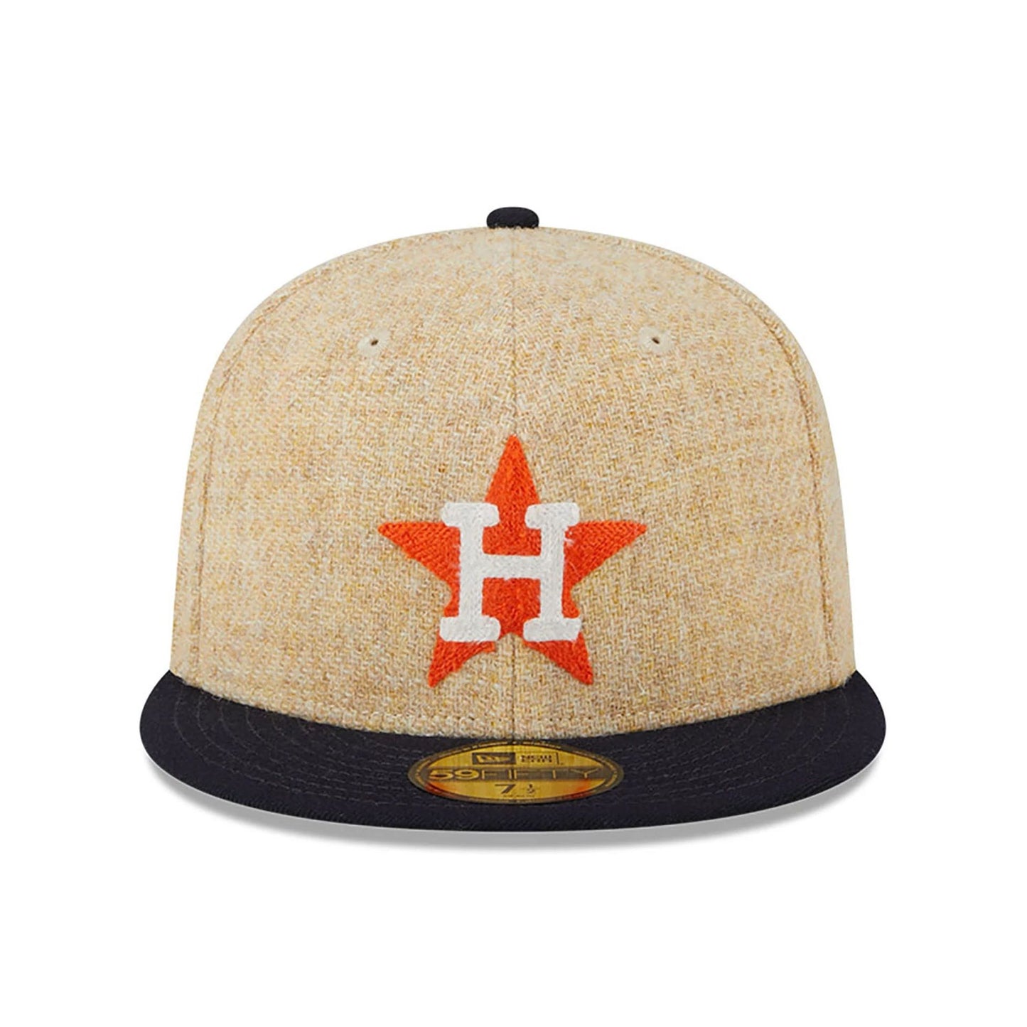 This is a Houston Astros Harris Tweed Beige 59FIFTY Fitted Cap 3