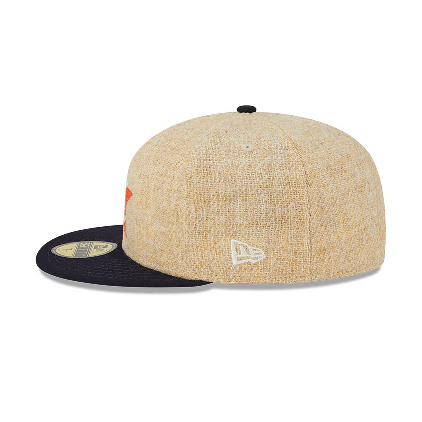 This is a Houston Astros Harris Tweed Beige 59FIFTY Fitted Cap 5