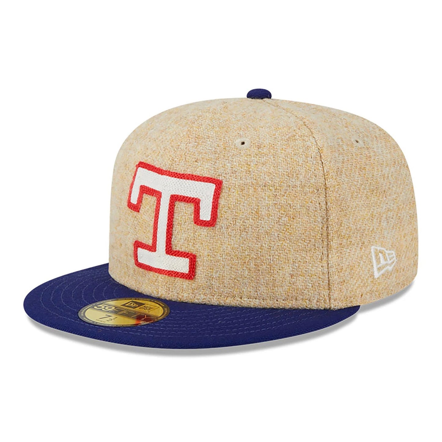 This is a Texas Rangers Harris Tweed Beige 59FIFTY Fitted Cap 5